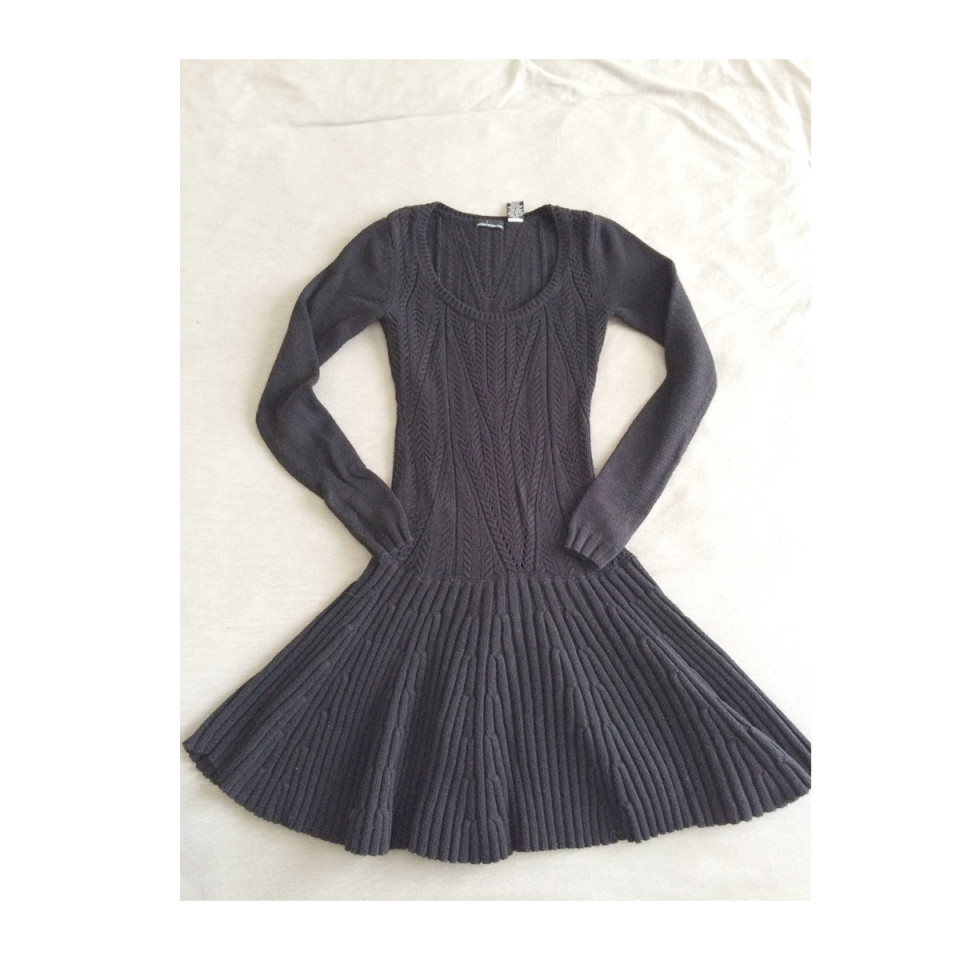 express-black-knit-dress
