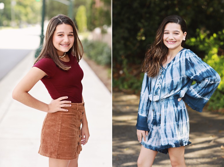 I couldn’t resist doing this side x side!! Once a Genuine Sister, always a Genuine Sister, which means I get to capture these girls as they grow through middle school! [ right: this year | left: last year ] I’m telling you, the middle school years show the biggest changes! It’s so awesome.