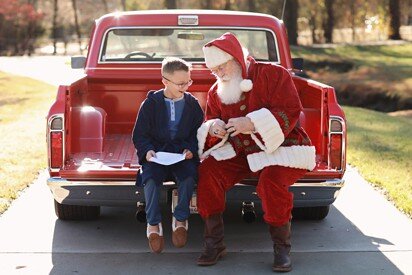… and when you are with Santa, anything is possible …